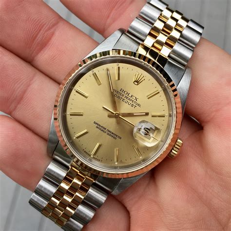 rolex datejust 16233 two tone|what does rolex 16233 mean.